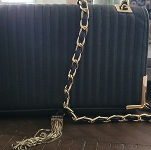 Bebe crossbody with gold chain